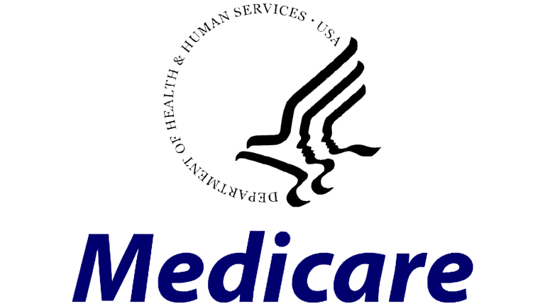 Logo of the U.S. Department of Health & Human Services above the word "Medicare" in bold blue letters.